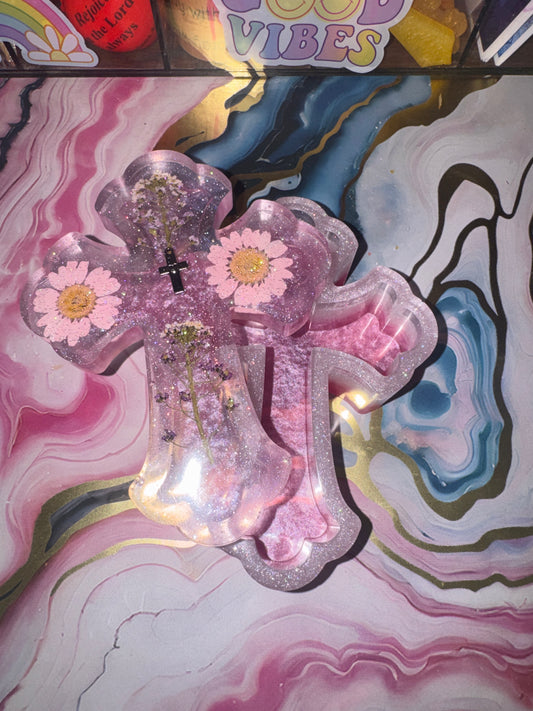 "Sacred Keepsake" Artisan Resin Cross Box