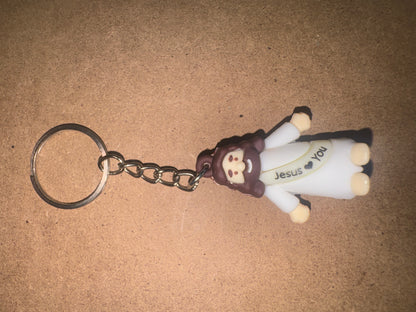 Mini "Jesus Loves You" Keychains