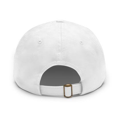 Heaven Is The Goal Dad Hat — Leather Patch Baseball Cap