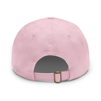 Heaven Is The Goal Dad Hat — Leather Patch Baseball Cap