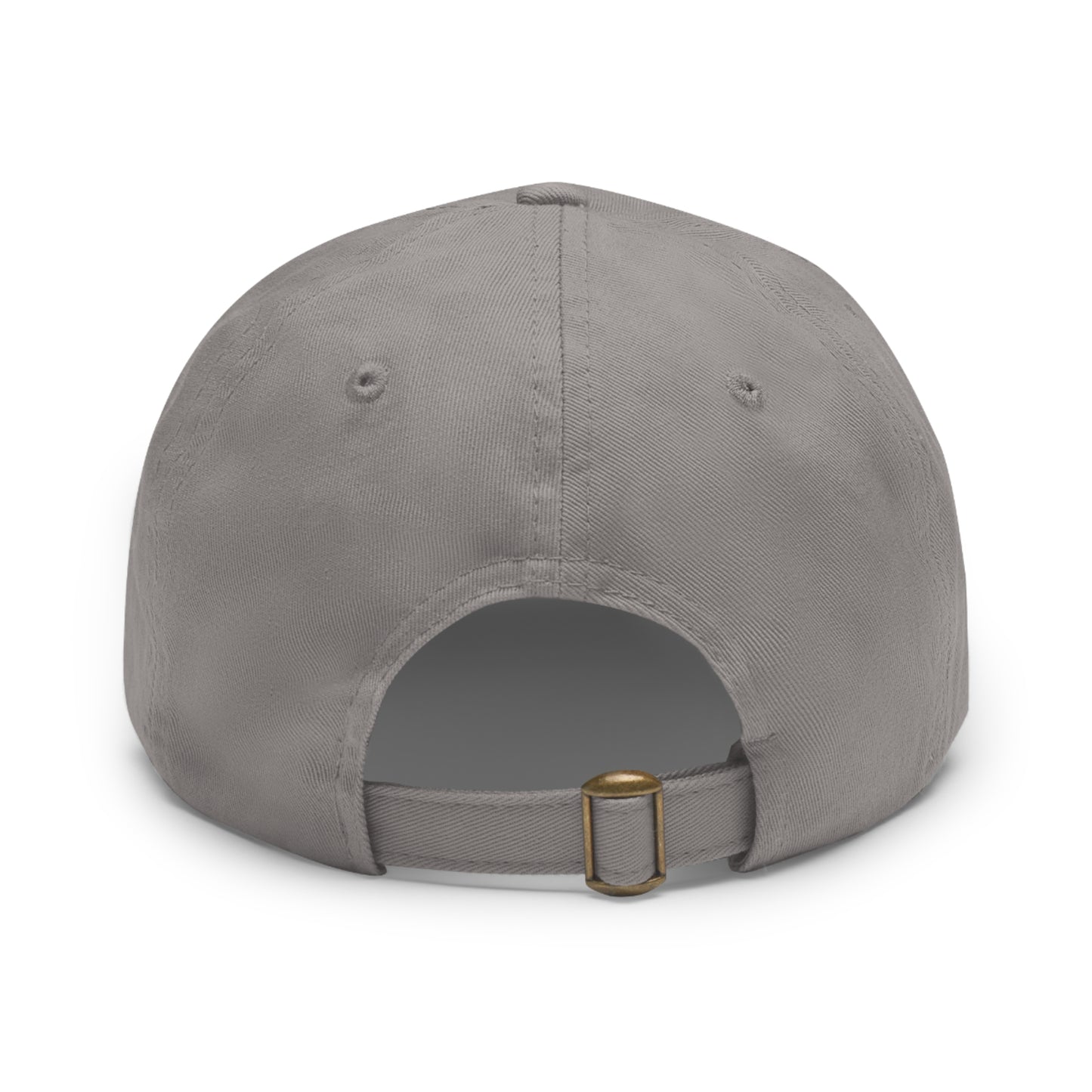 Heaven Is The Goal Dad Hat — Leather Patch Baseball Cap