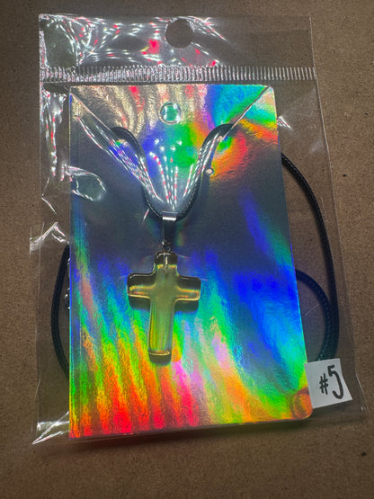 Faith & Grace Iridescent Cross Pendant Necklace