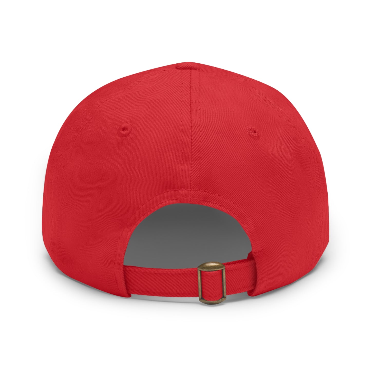 Heaven Is The Goal Dad Hat — Leather Patch Baseball Cap