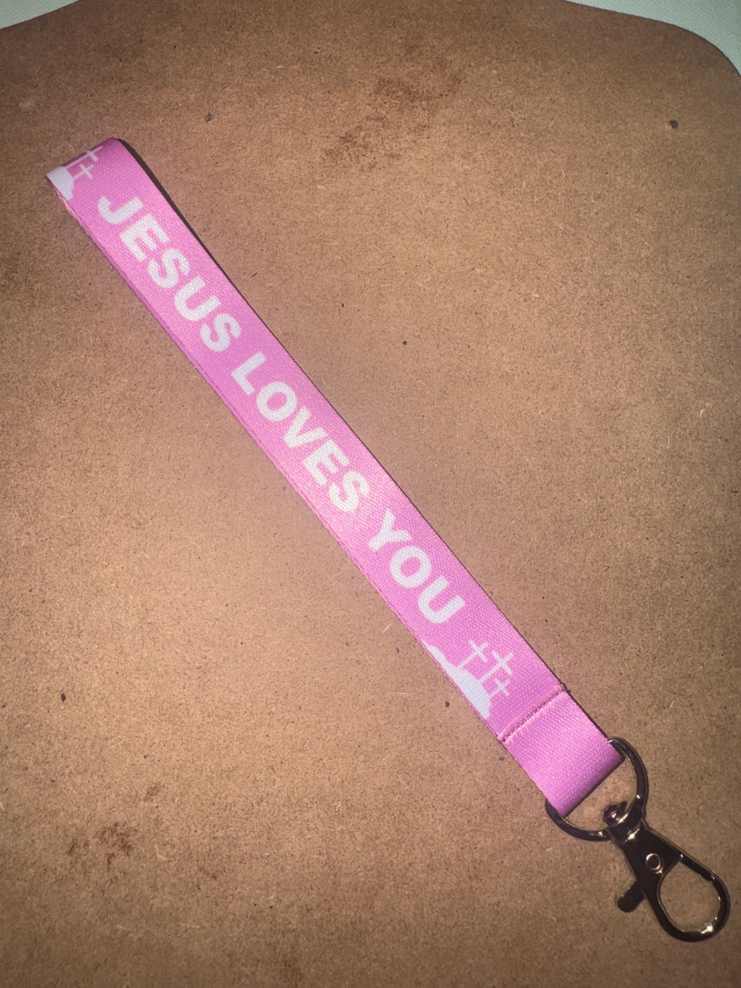 "Jesus Loves You" Vibrant Fabric Lanyards
