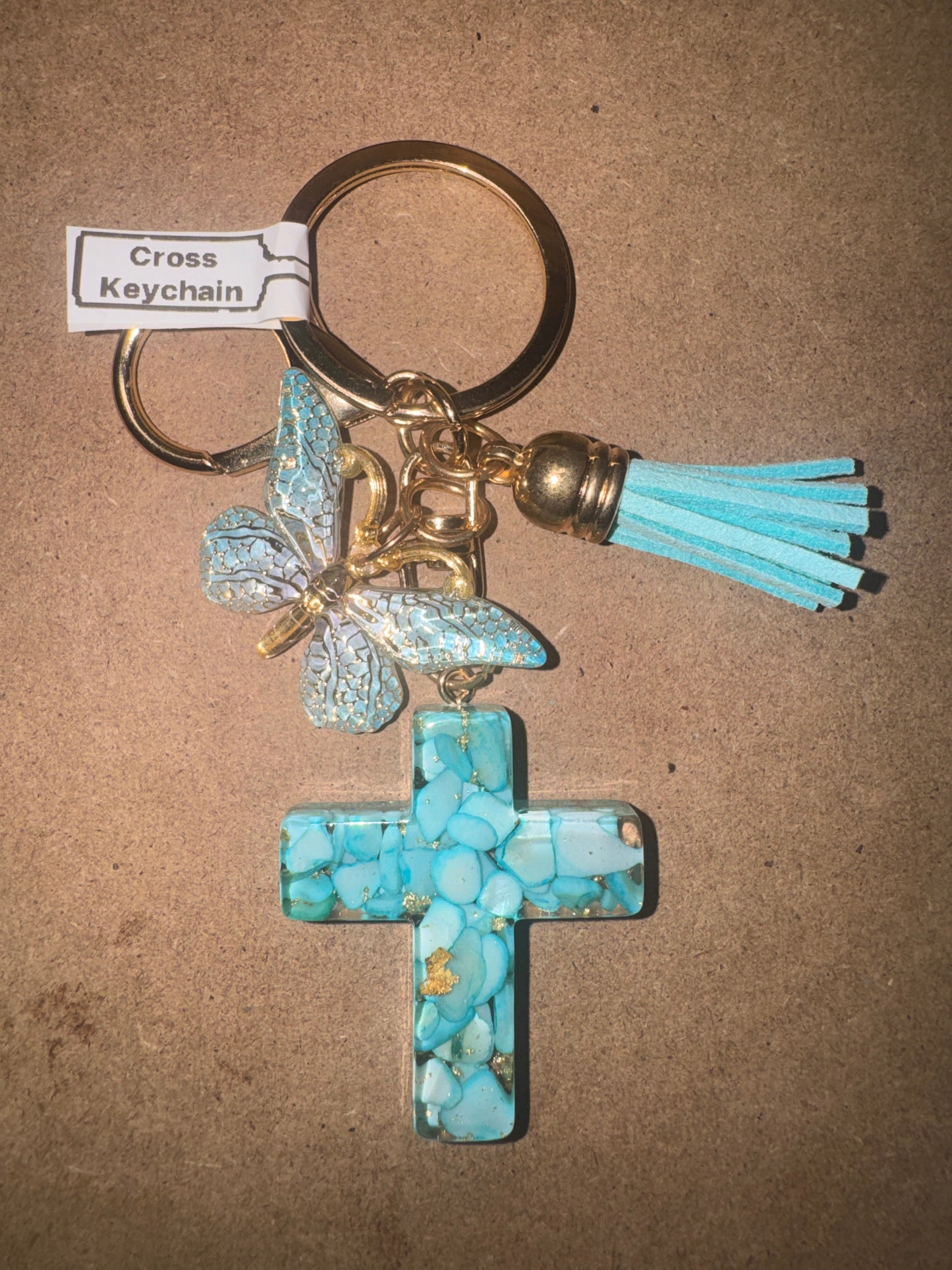 Faith & Flora Lightweight Cross Keychains