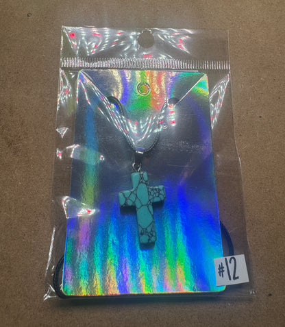 Faith & Grace Iridescent Cross Pendant Necklace