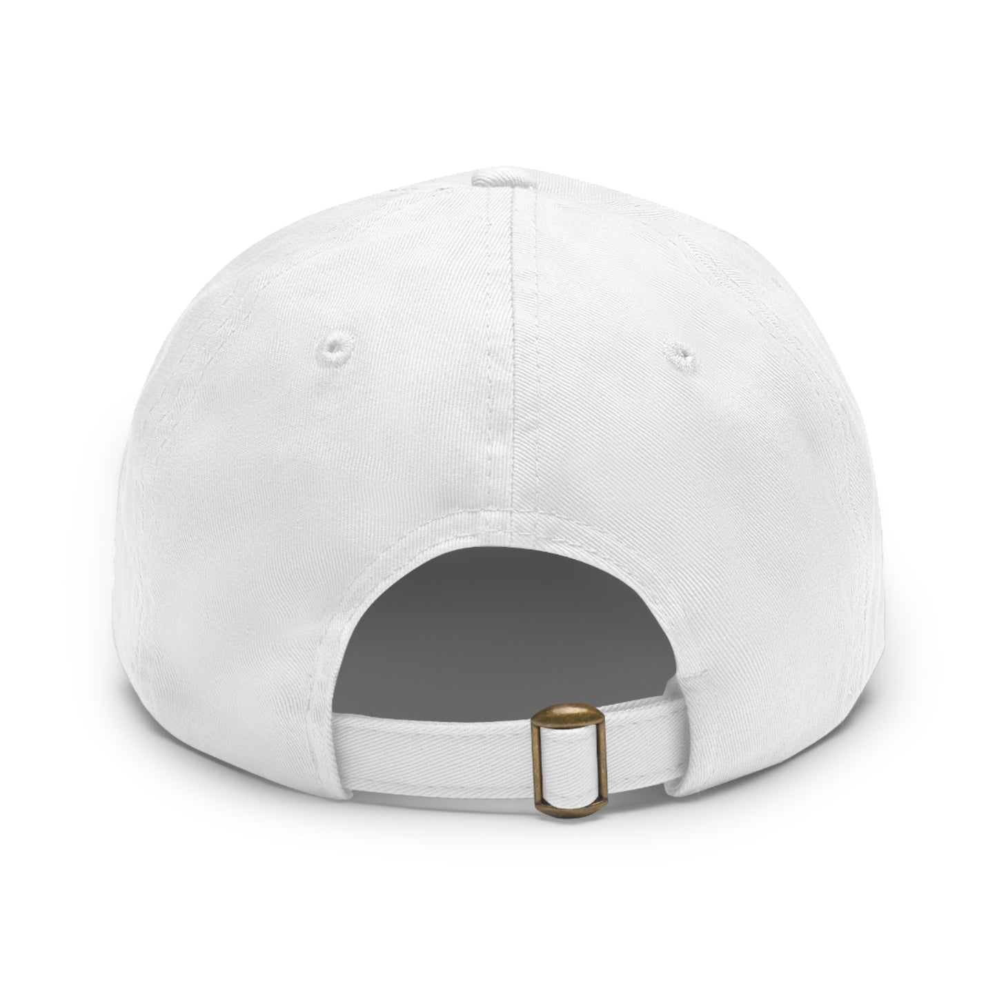 Heaven Is The Goal Dad Hat — Leather Patch Baseball Cap