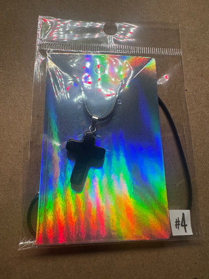 Faith & Grace Iridescent Cross Pendant Necklace
