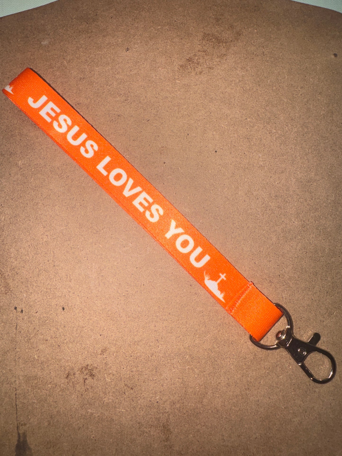 "Jesus Loves You" Vibrant Fabric Lanyards