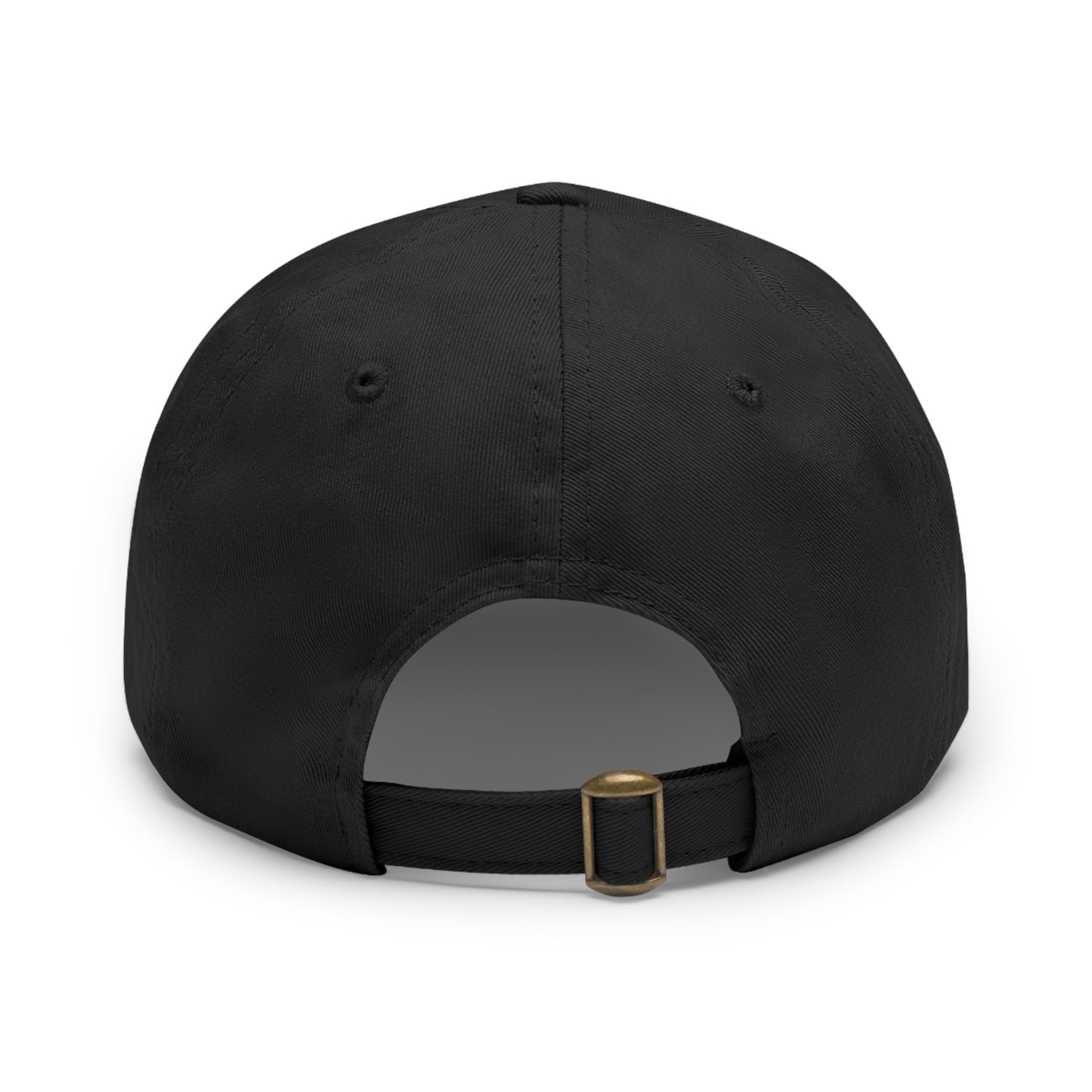 Heaven Is The Goal Dad Hat — Leather Patch Baseball Cap