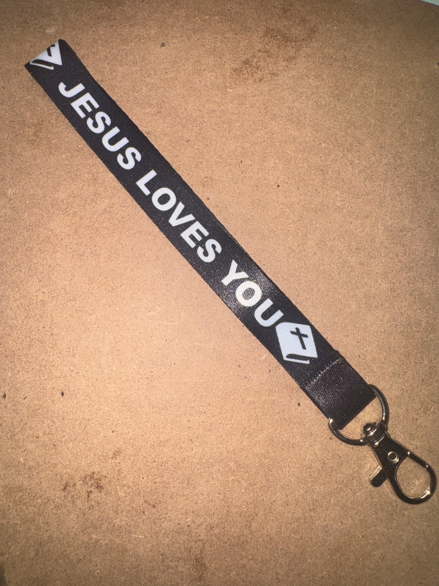 "Jesus Loves You" Vibrant Fabric Lanyards