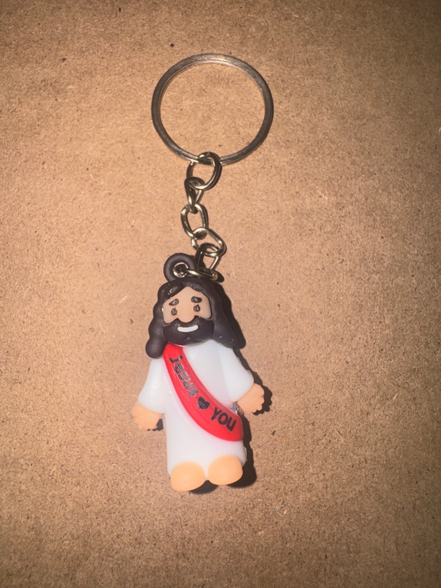 Mini "Jesus Loves You" Keychains