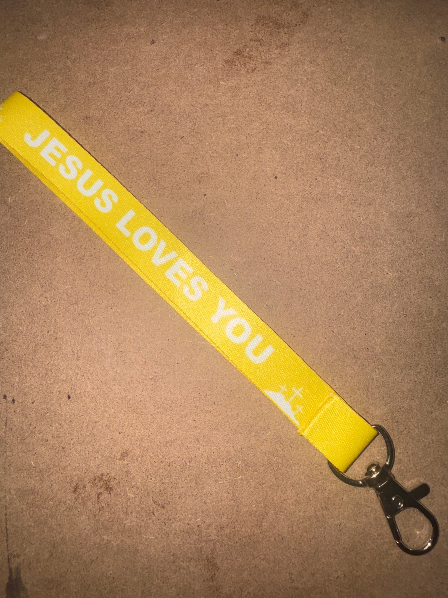 "Jesus Loves You" Vibrant Fabric Lanyards