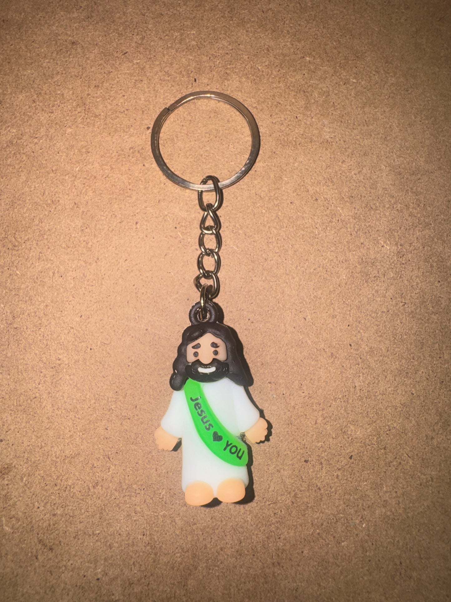 Mini "Jesus Loves You" Keychains