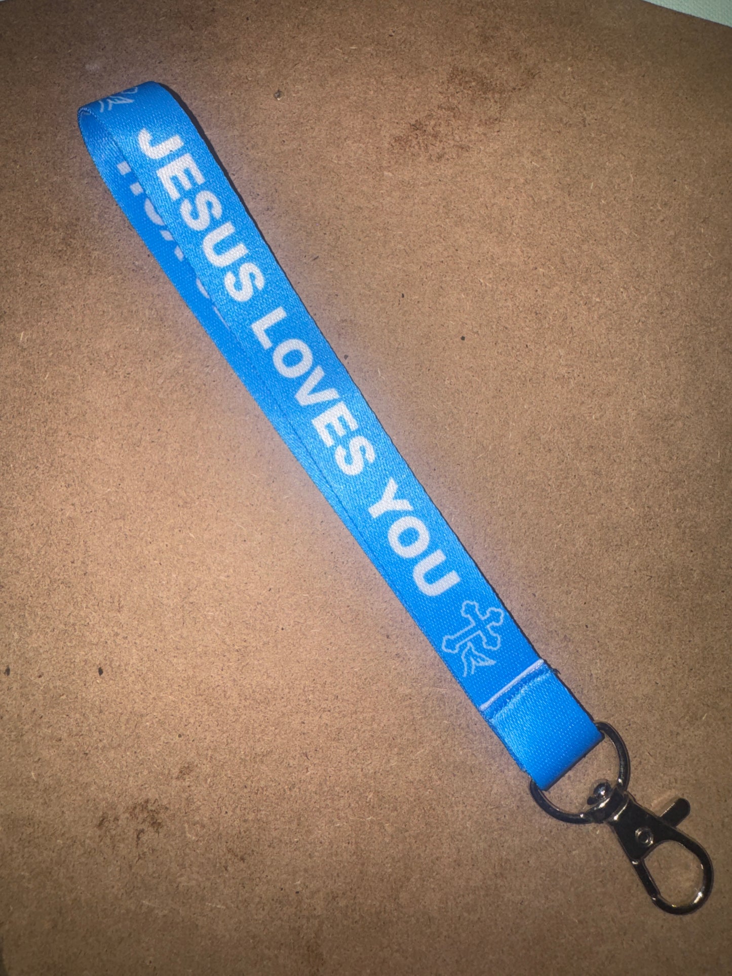 "Jesus Loves You" Vibrant Fabric Lanyards