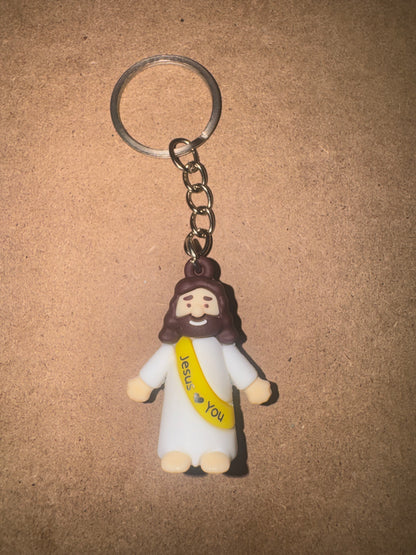 Mini "Jesus Loves You" Keychains