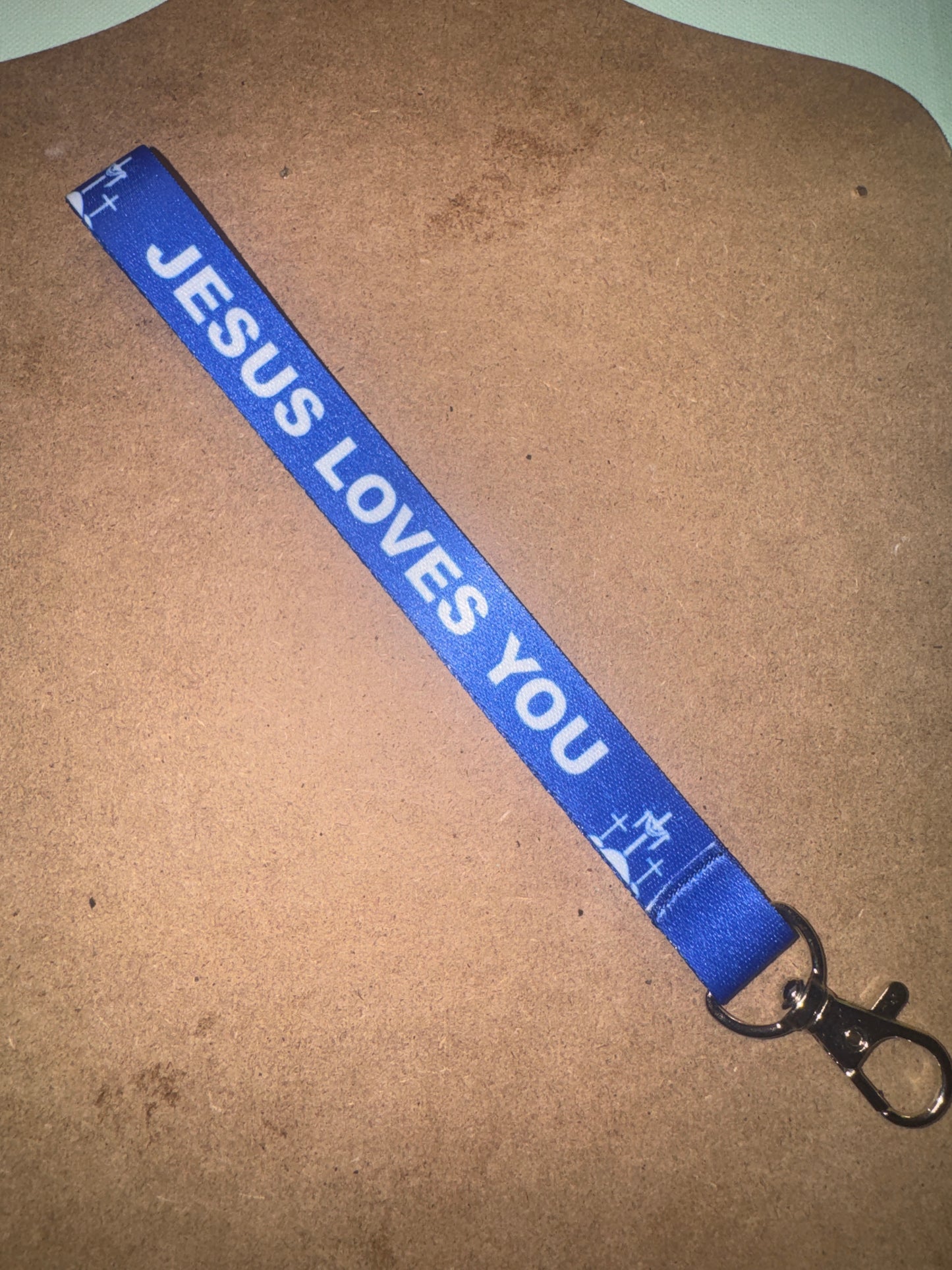 "Jesus Loves You" Vibrant Fabric Lanyards