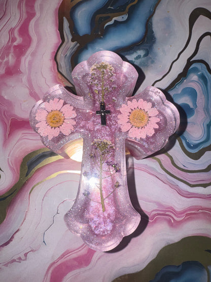 "Sacred Keepsake" Artisan Resin Cross Box